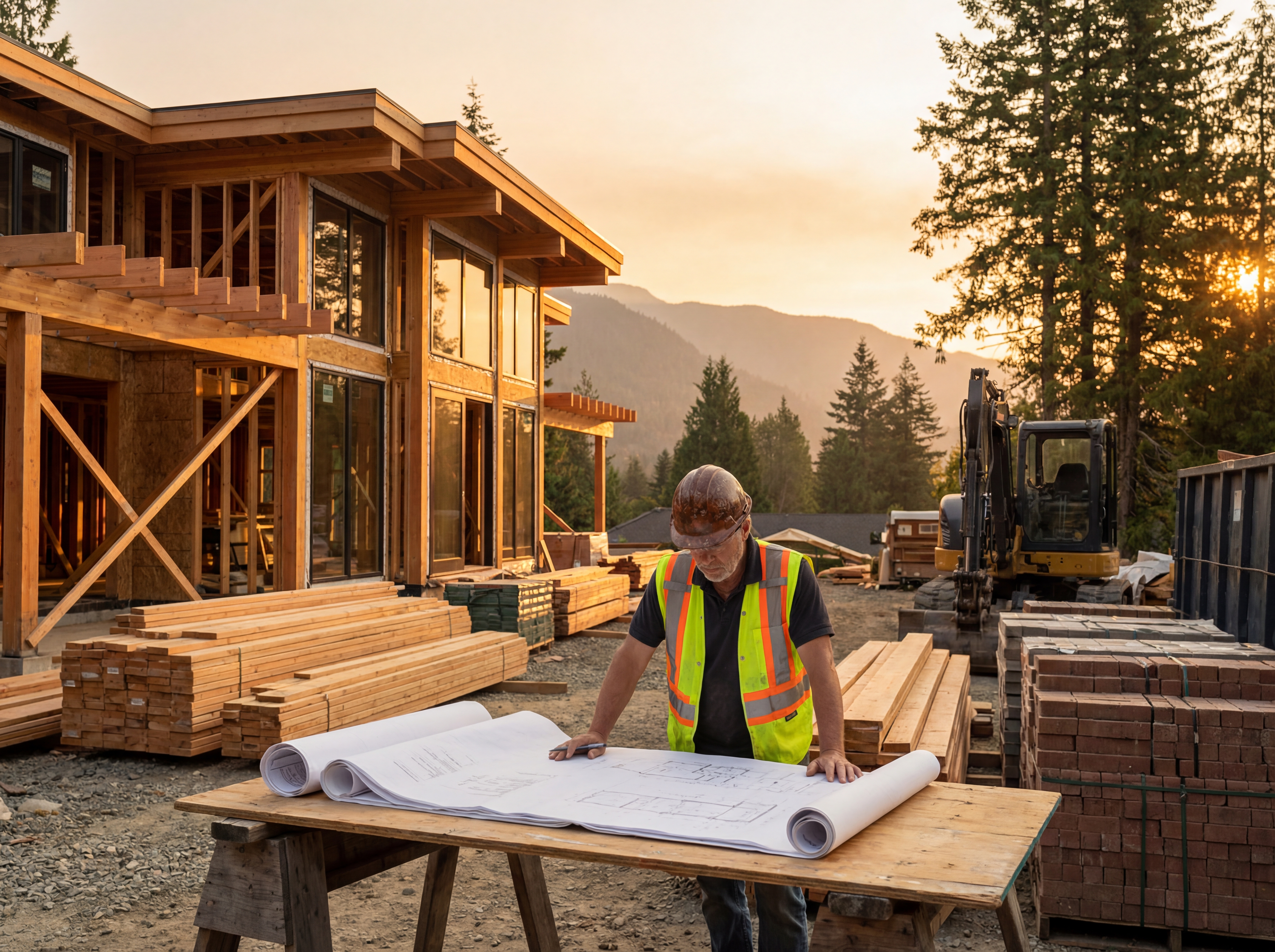 Founder on site at a North Vancouver renovation project